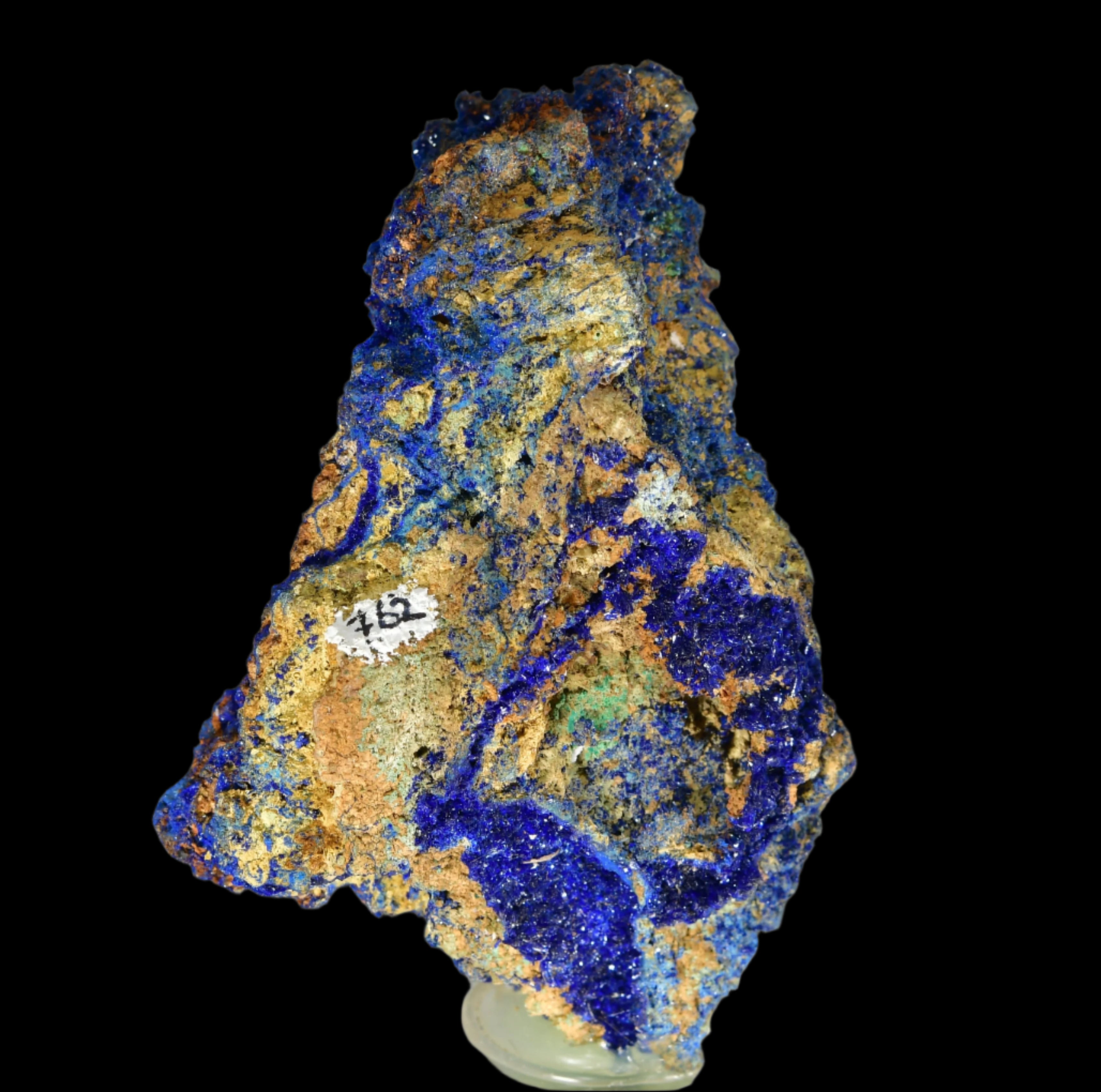AZURITE on LIMONITE (cabinet)