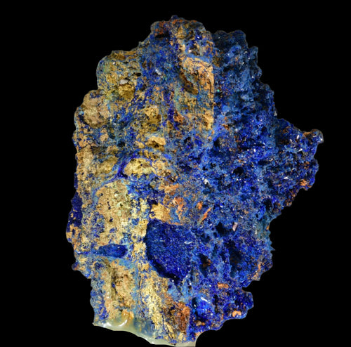 Azurite mineral specimen with vibrant blue crystals on matrix, classic locality specimen for collectors