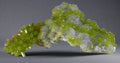 Vibrant green Heulandite crystals on white matrix, classic mineral specimen for collectors