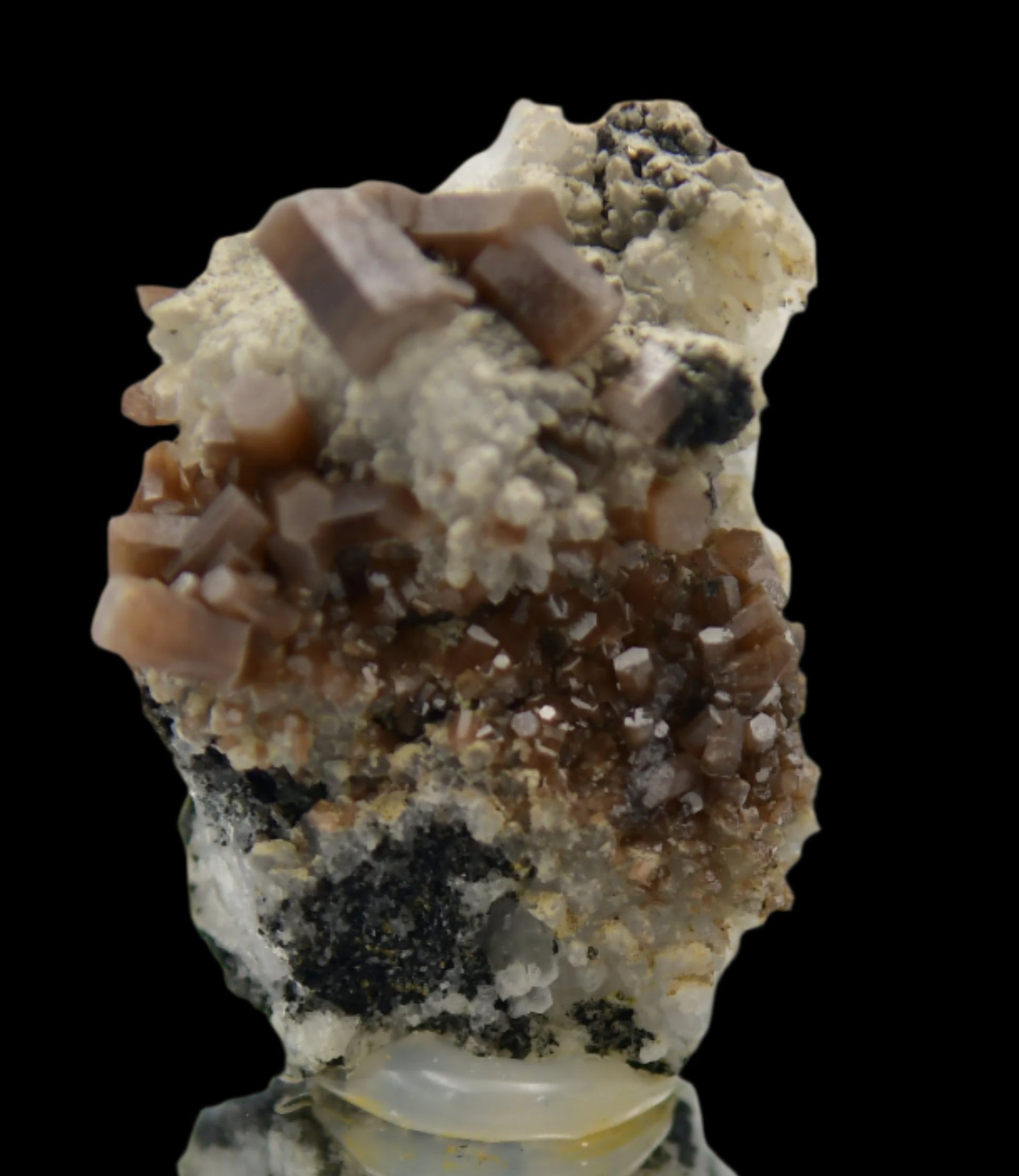 PYROMORPHITE, GALENA and QUARTZ (miniature)
