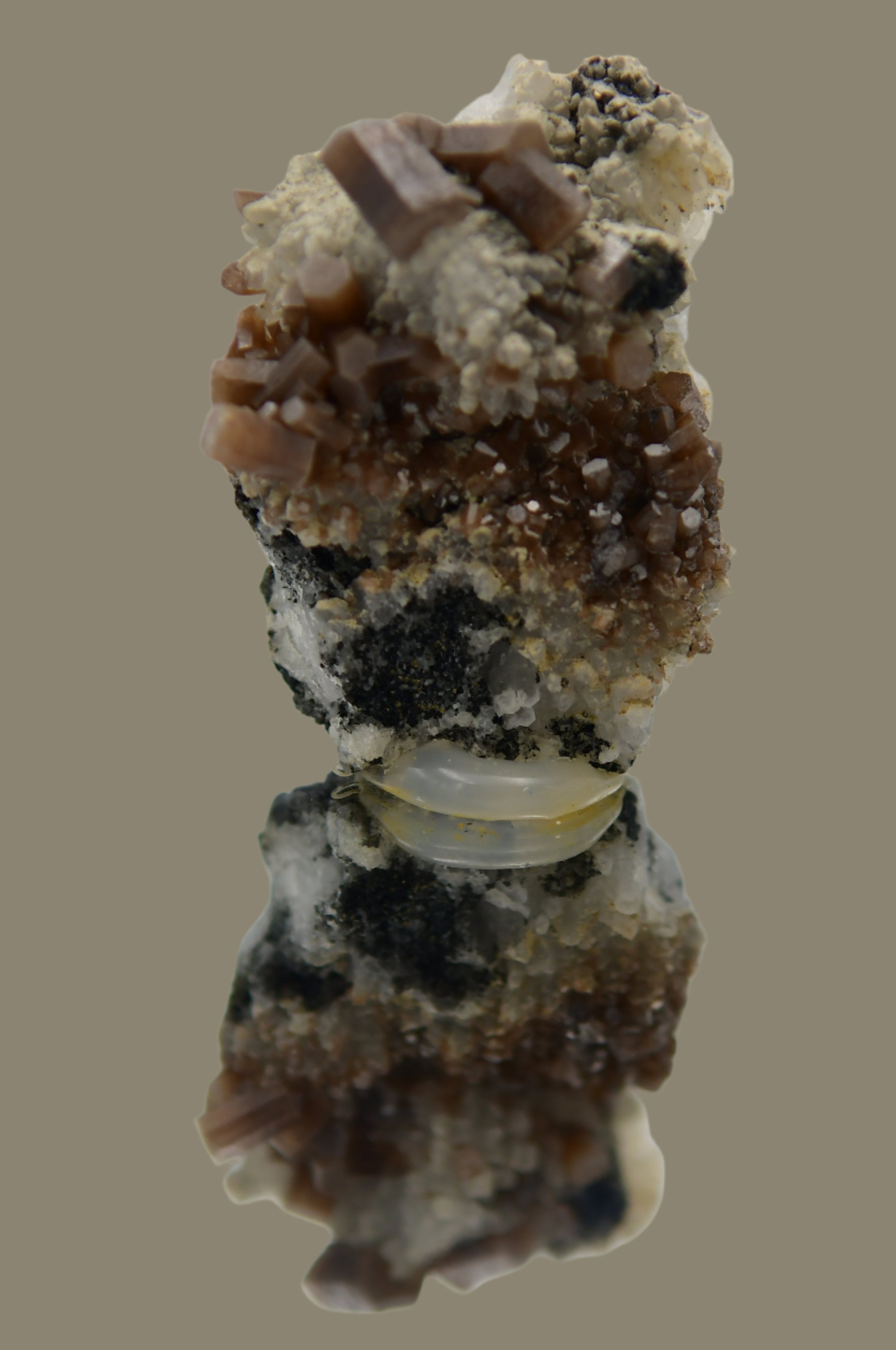 PYROMORPHITE, GALENA and QUARTZ (miniature)