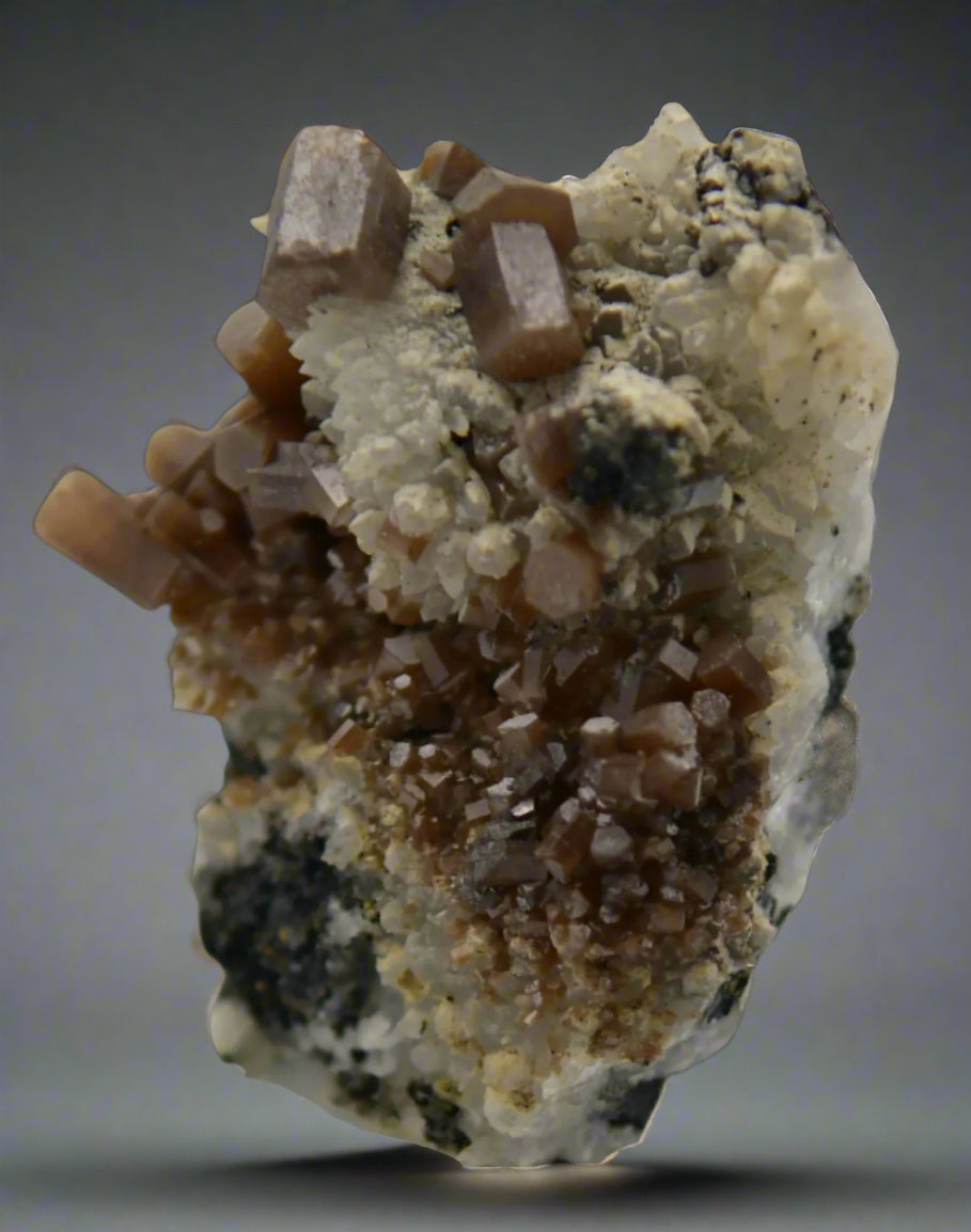 PYROMORPHITE, GALENA and QUARTZ (miniature)