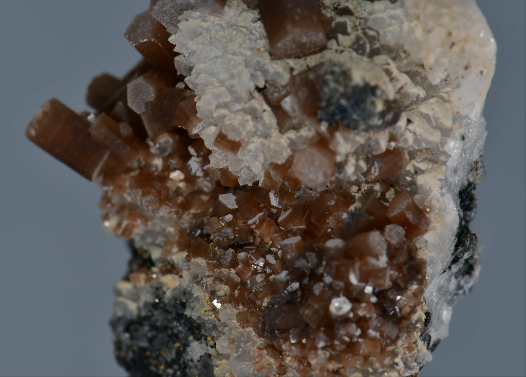 PYROMORPHITE, GALENA and QUARTZ (miniature)