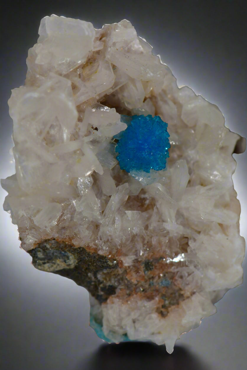 CAVANSITE on STILBITE (miniature)