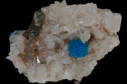 CAVANSITE on STILBITE (miniature)