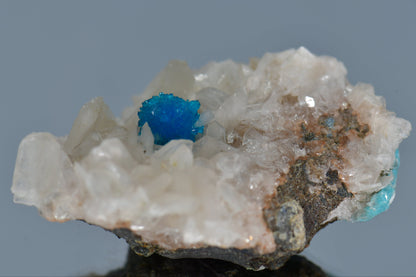 CAVANSITE on STILBITE (miniature)