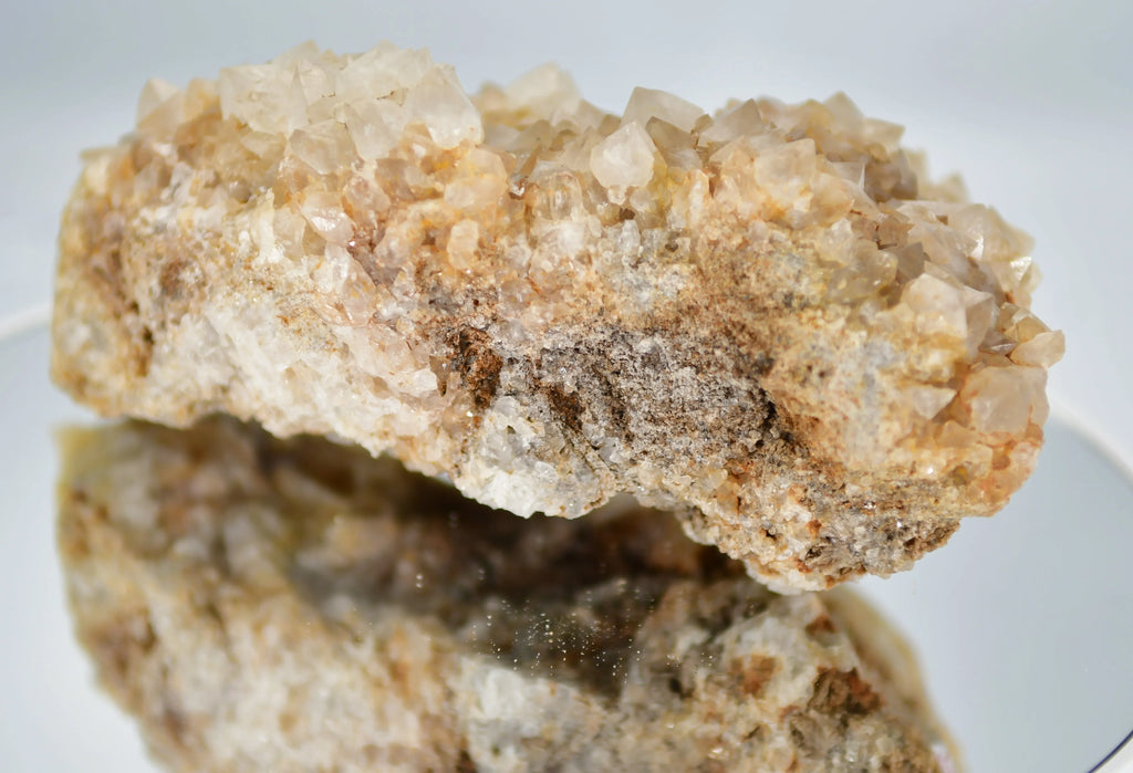 Quartz crystals on matrix, classic mineral specimen for collectors