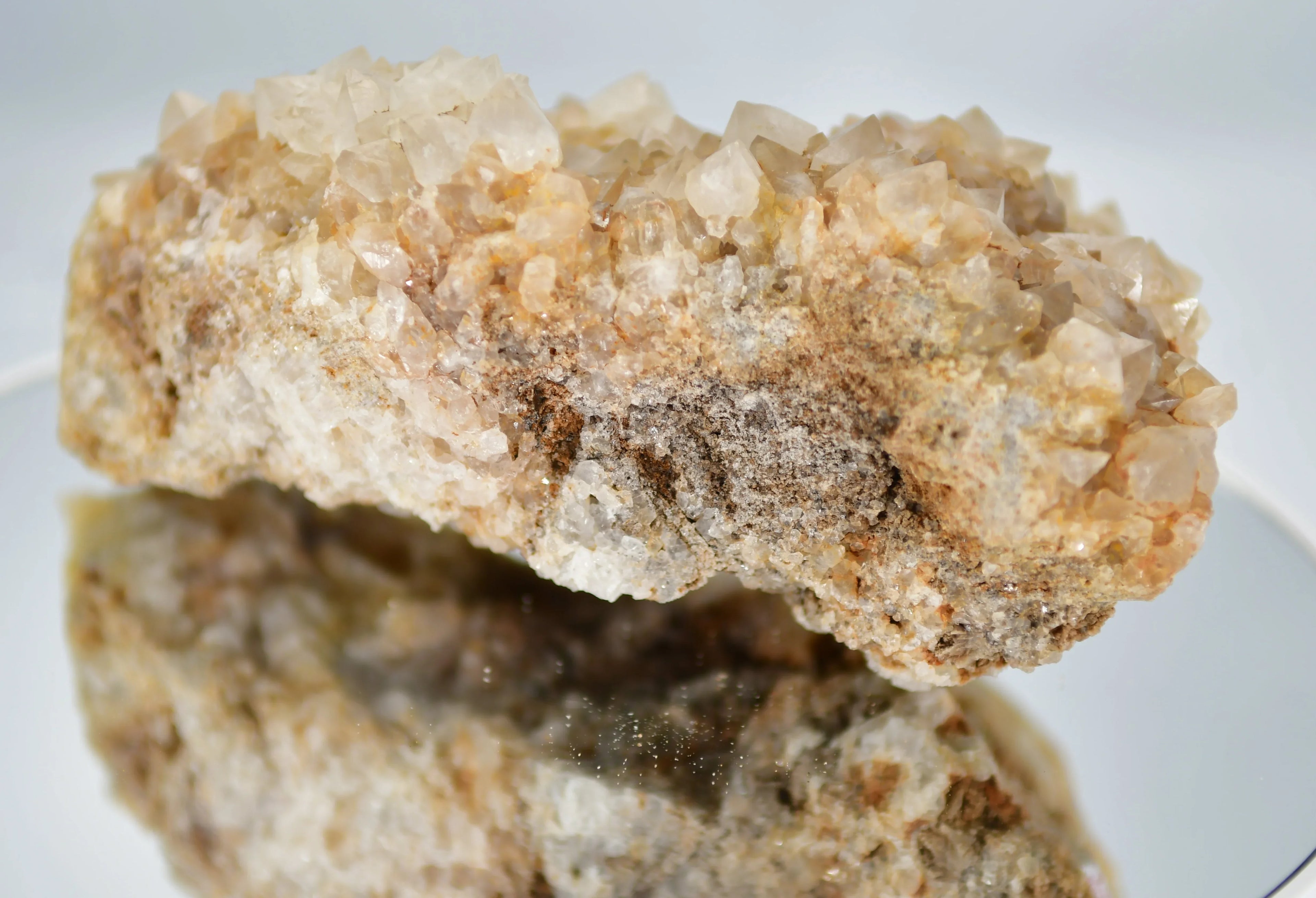 Quartz crystals on matrix, classic mineral specimen for collectors