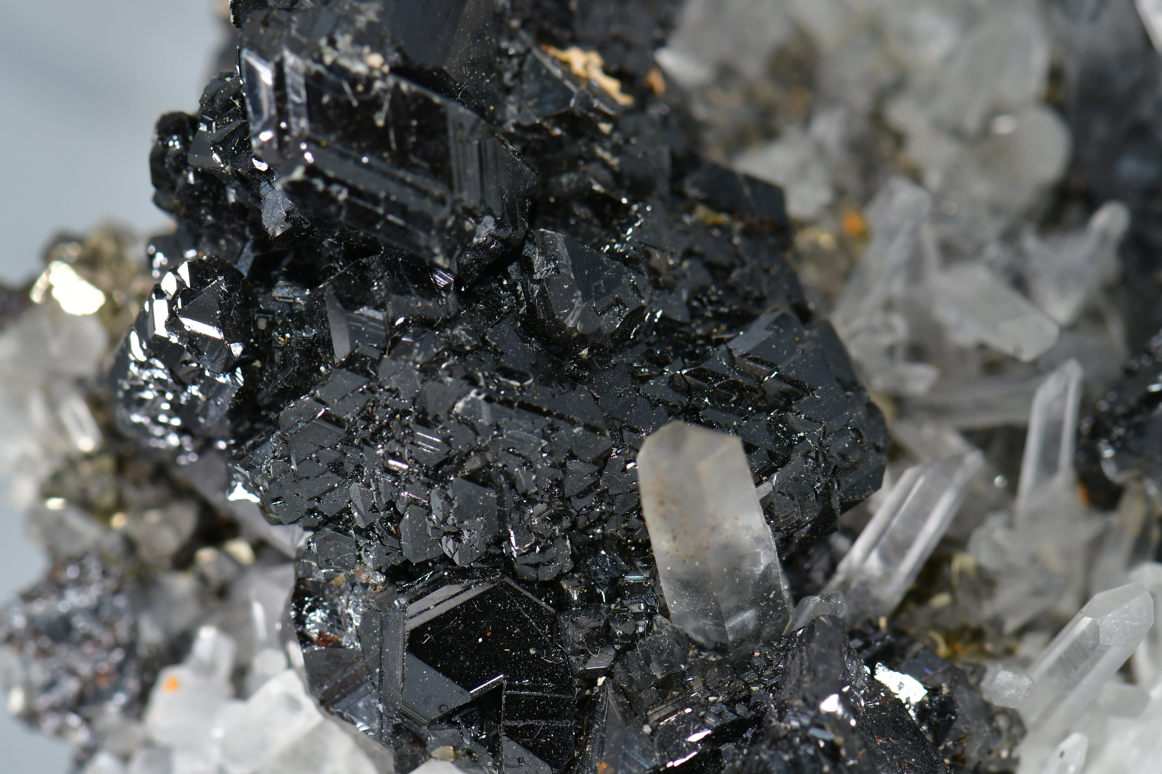 CHALCOPYRITE, QUARTZ, MANGANOCALCITE  CABINET