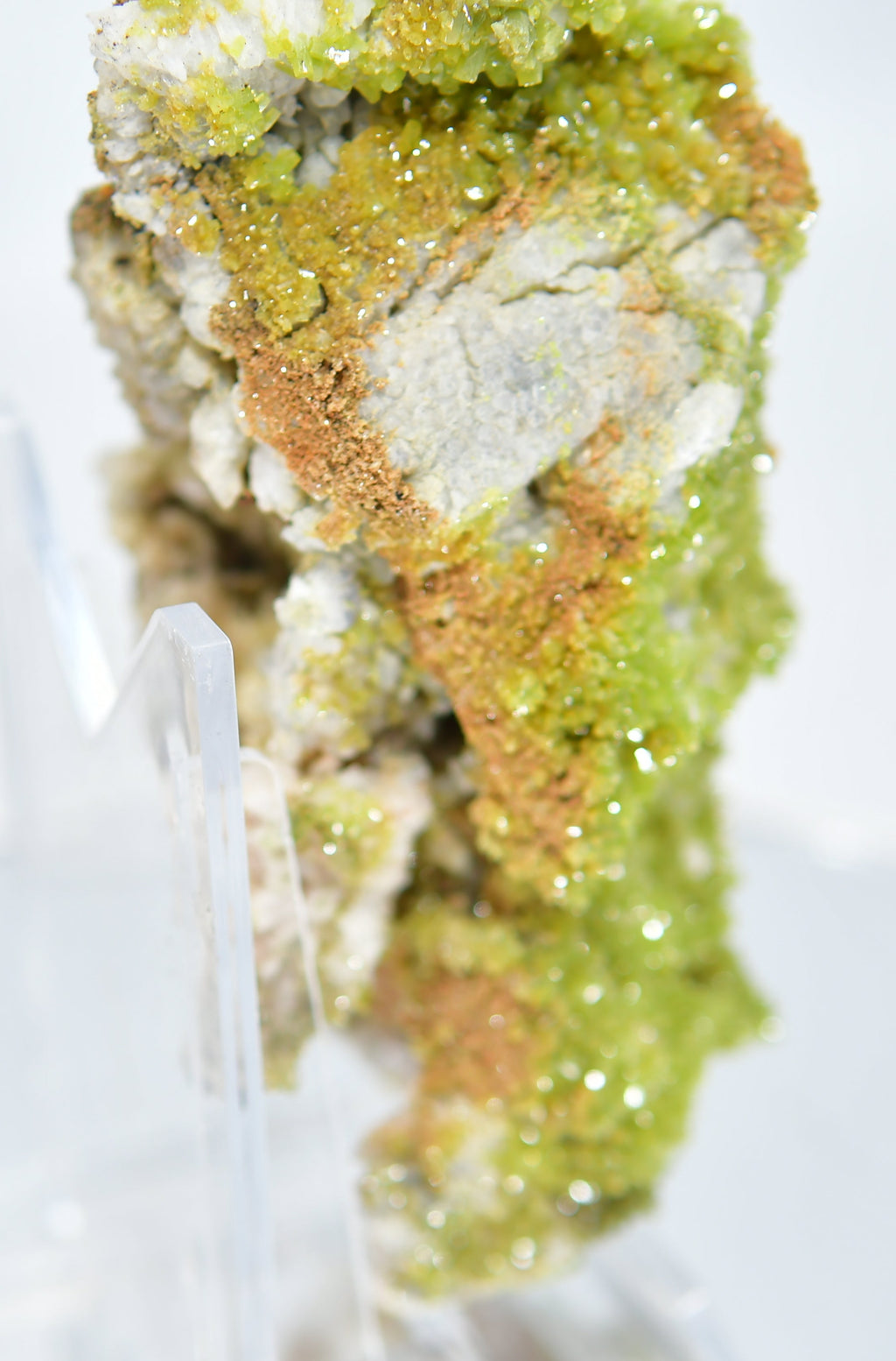 PYROMORPHITE (THOUSANDS OF BRIGHT GREEN CRYSTALS) (large cabinet)