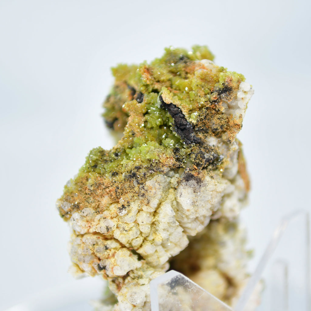 PYROMORPHITE (THOUSANDS OF BRIGHT GREEN CRYSTALS) (large cabinet)