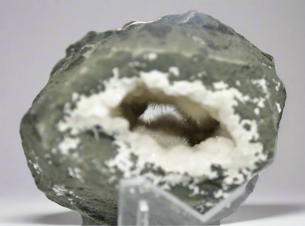 OKENITE, ARAGONITE GEODE